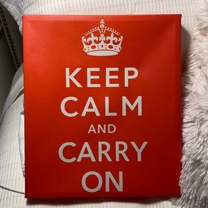 Keep Calm and Carry On Canvas